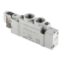 SMC Pneumatic Solenoid Valve 5 Port G 1/4 Thread Die Cast Aluminium Body 24V DC  SY7000 Series