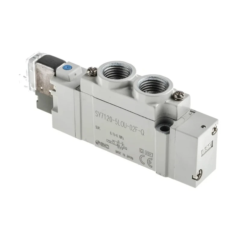 SMC Pneumatic Solenoid Valve 5 Port G 1/4 Thread Die Cast Aluminium Body 24V DC  SY7000 Series