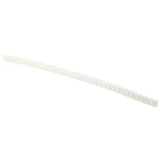 RS PRO White Flexible Slot Cable Trunking W9mm x D11 mm x L500 mm Polypropylene W9mm