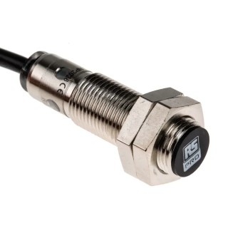 RS PRO Threaded Barrel Inductive Proximity Sensor M12 x 1 Thread Size PNP 30V DC 200mA 2 mm Detection 701-8225