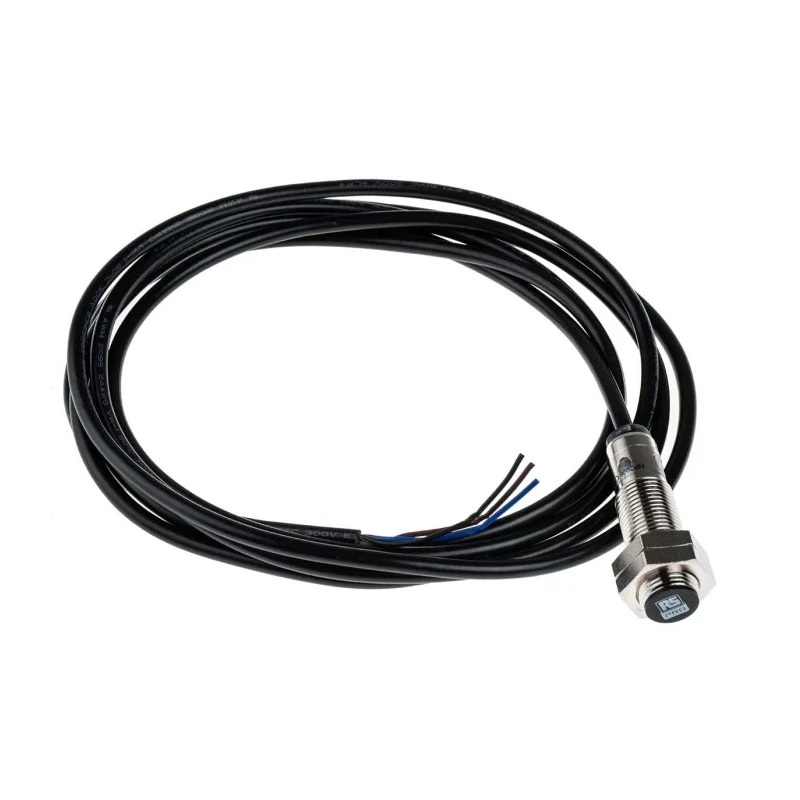 RS PRO Threaded Barrel Inductive Proximity Sensor M12 x 1 Thread Size PNP 30V DC 200mA 2 mm Detection 701-8225