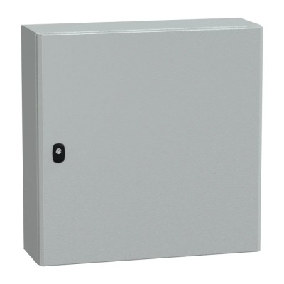 RS PRO PanelSeT S3D Series Steel Wall Box IP66 Grey 600 mm x 600 mm x 200 mm NSYS3D6620P