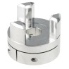 Ruland Aluminium Clamp Style Jaw Flexible Coupler 41.3 mm OD, 12mm Bore, 53 mm Length MJC41-12-A