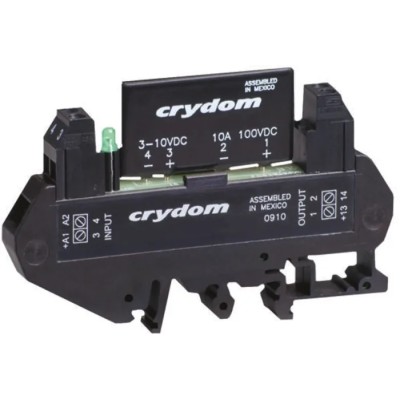 Sensata / Crydom Solid State Interface Relay DIN Rail Mount, Control Voltage 28V DC, 10mm Single Channel DRA1