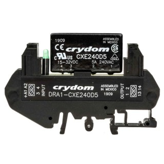 Sensata / Crydom Solid State Interface Relay 12-280V AC Zero Cross DIN Rail Mount 32V DC Control Voltage DRA1-CX