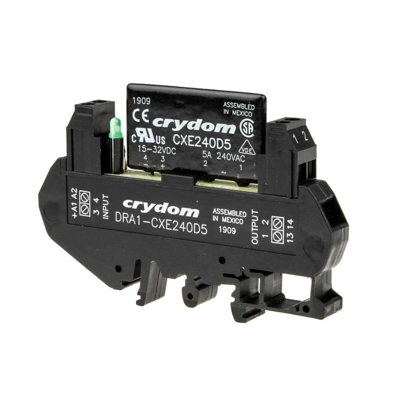 Sensata / Crydom Solid State Interface Relay 12-280V AC Zero Cross DIN Rail Mount 32V DC Control Voltage DRA1-CX