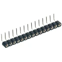 Preci-Dip 12 Way Preci-Dip Right Angle Through Hole 2.54 mm Pitch SIL Socket 100 V ac, 150 V dc, 3A 399-87-112-10-003101
