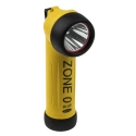 Wolf Safety ATEX IECEx Certified Rechargeable LED Torch Yellow 80 lm, Spot Beam 5m, 195 mm R-55H