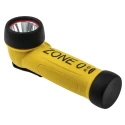 Wolf Safety ATEX IECEx Certified Rechargeable LED Torch Yellow 80 lm, Spot Beam 5m, 195 mm R-55H