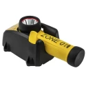 Wolf Safety ATEX IECEx Certified Rechargeable LED Torch Yellow 80 lm, Spot Beam 5m, 195 mm R-55H