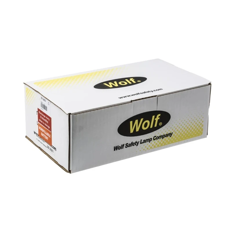Wolf Safety ATEX IECEx Certified Rechargeable LED Torch Yellow 80 lm, Spot Beam 5m, 195 mm R-55H