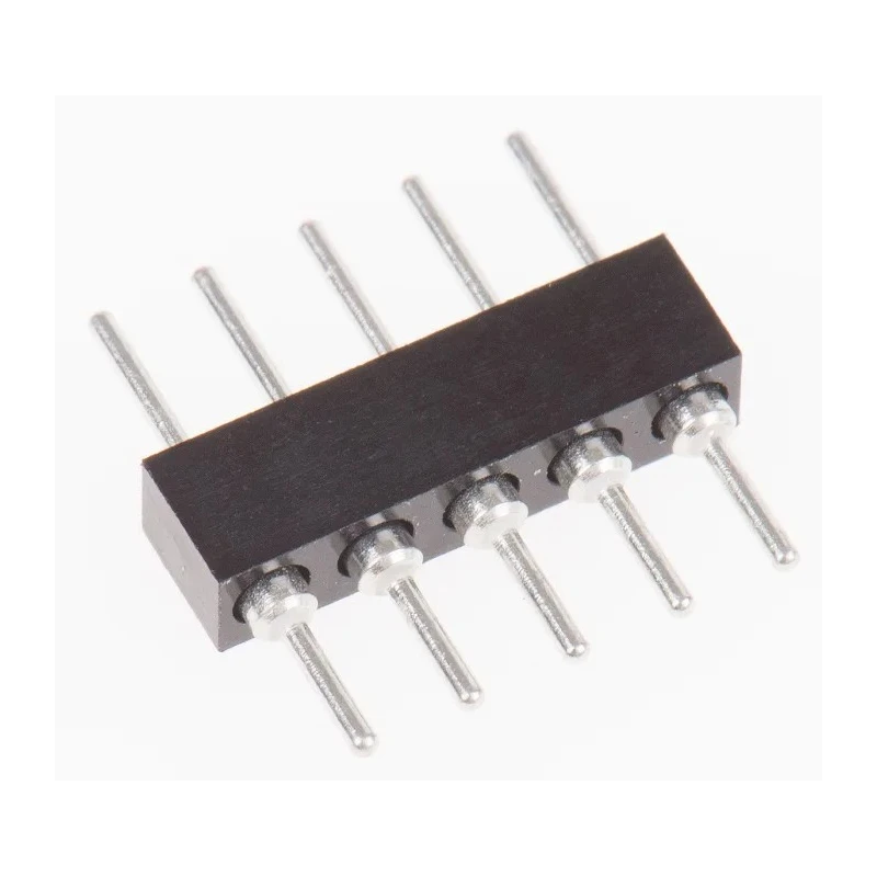 Preci-Dip 830 Series Straight Through Hole Pin Header 5 Contacts 2 mm Pitch 1 Row Unshrouded 830-80-005-10-001101
