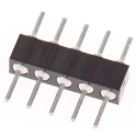 Preci-Dip 830 Series Straight Through Hole Pin Header 5 Contacts 2 mm Pitch 1 Row Unshrouded 830-80-005-10-001101