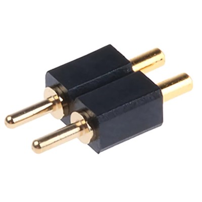 Preci-Dip 811 Series Straight Through Hole Spring Loaded Connector, 2 Contacts, 2.54 mm Pitch, 1 Row 811-S1-002-10-016101