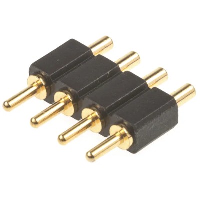 Preci-Dip 811 Series Straight Through Hole Spring Loaded Connector, 4 Contacts, 2.54 mm Pitch, 1 Row 811-S1-004-10-016101