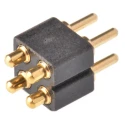 Preci-Dip 813 Series Straight Through Hole Spring Loaded Connector 4 Contact 2.54 mm Pitch 2 Row 813-S1-004-10-014101