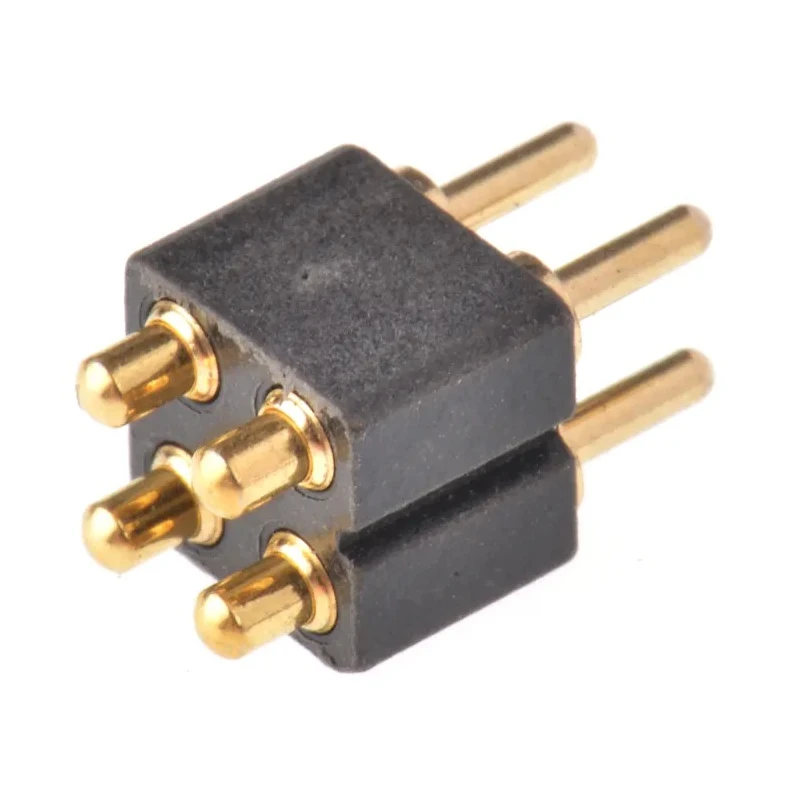 Preci-Dip 813 Series Straight Through Hole Spring Loaded Connector 4 Contact 2.54 mm Pitch 2 Row 813-S1-004-10-014101