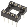 Preci-Dip 2.54 mm Pitch Vertical 8 Way Through Hole Turned Pin Open Frame DIL Socket 1A 110-87-308-41-001101