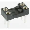 Preci-Dip 2.54 mm Pitch Vertical 4 Way Through Hole Turned Pin Open Frame DIL Socket 1A 110-87-304-41-001101