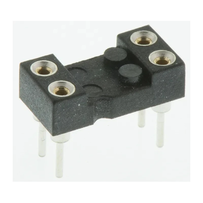 Preci-Dip 2.54 mm Pitch Vertical 4 Way Through Hole Turned Pin Open Frame DIL Socket 1A 110-87-304-41-001101