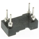 Preci-Dip 2.54 mm Pitch Vertical 4 Way Through Hole Turned Pin Open Frame DIL Socket 1A 110-87-304-41-001101