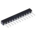 Preci-Dip 12 Way Preci-Dip Straight Through Hole 2 mm Pitch SIL Socket 150V dc, 3A 831-87-012-10-001101