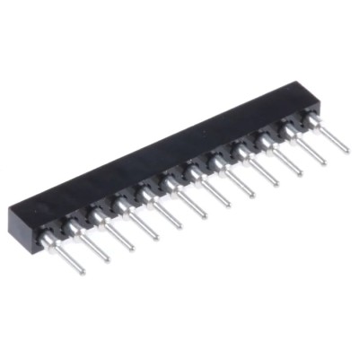 Preci-Dip 12 Way Preci-Dip Straight Through Hole 2 mm Pitch SIL Socket 150V dc, 3A 831-87-012-10-001101
