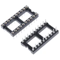 Preci-Dip 2.54 mm Pitch Vertical 20 Way Through Hole Turned Pin Open Frame DIL Socket 1A 110-87-420-41-001101