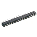 Preci-Dip 2 Way Straight Through Hole 2.54 mm Pitch SIL Socket 100 V AC, 150 V DC, Solder Termination 310-87-102-01-640101