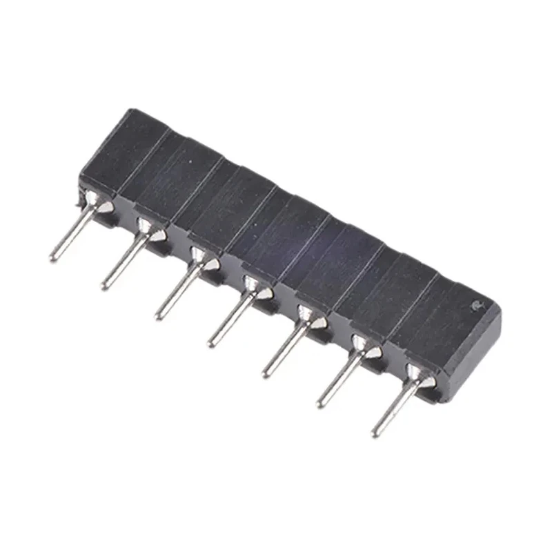 Preci-Dip 7 Way Straight Through Hole 2.54 mm Pitch SIL Socket 100 V ac, 150V dc, 3A Solder Termination 310-87-107-01-640101
