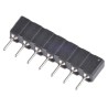 Preci-Dip 7 Way Straight Through Hole 2.54 mm Pitch SIL Socket 100 V ac, 150V dc, 3A Solder Termination 310-87-107-01-640101