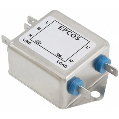 TDK Flange EMC Filter 16 A 250V ac/dc 60Hz Tab Termination Single Phase B84111F0000B116