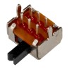 KNITTER-SWITCH PCB Slide Switch DPDT Latching 100mA Silver over Nickel Plated Copper Alloy MFP213N-RA