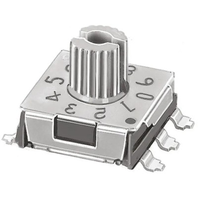 KNITTER-SWITCH Rotary Flush Rotary Coded DIP Switch Surface Mount SMR14016