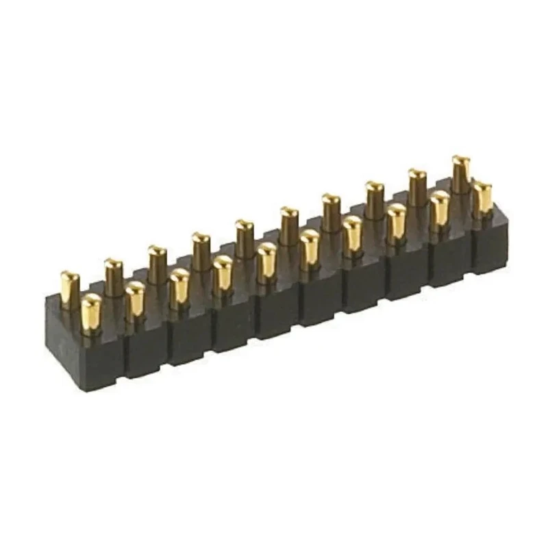 Preci-Dip Spring Loaded Connector 10 Contacts 2.54mm Pitch 2 Row Shrouded Surface Mount 150V 3.5A 813-S1-010-30-016191