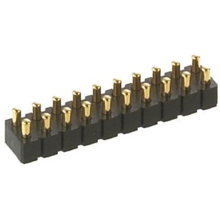 Preci-Dip 813 Series Straight Surface Spring Loaded Connector, 12 Contacts, 2.54 mm Pitch, 2 Row 813-SS-012-30-007191