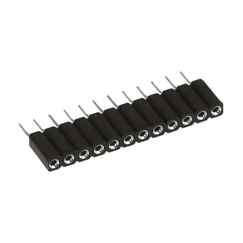 Preci-Dip 6 Way Right Angle Surface 2.54 mm Pitch SIL Socket 100 V AC, 150 V DC, Solder Termination, 3A 801-87-006-40-001191