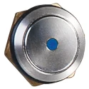 ITW Switches 48M Series Illuminated Push Button Switch, Latching, Panel Mount, 19.4 mm Cutout, SPST, Blue LED 48M-611B