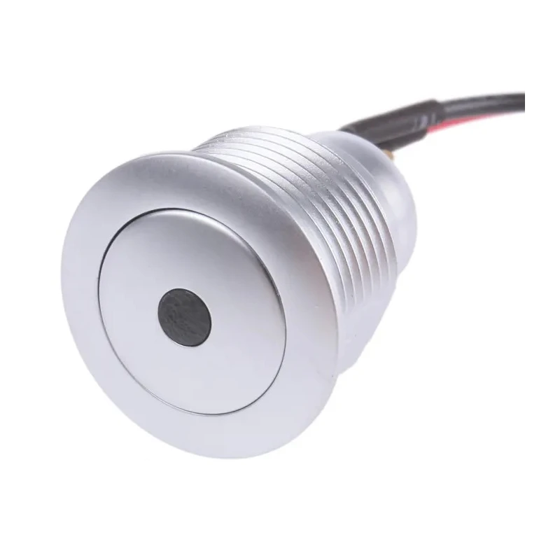 ITW Switches 57M Series Illuminated Panel Push Button Switch Silver, 16 mm Cutout, SPST, IP67 57M 511G