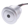 ITW Switches 57M Series Illuminated Panel Push Button Switch Silver, 16 mm Cutout, SPST, IP67 57M 511G