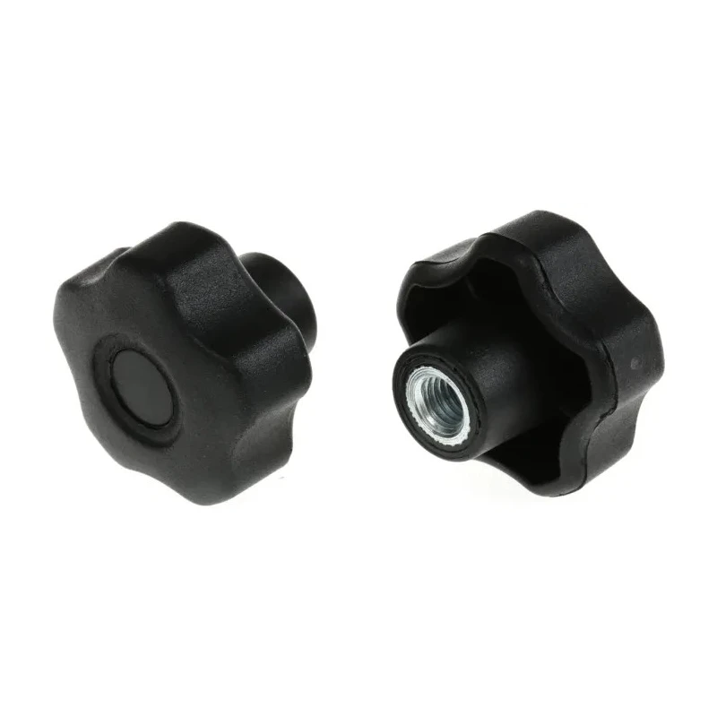 RS PRO Black Polypropylene Multiple Lobes Clamping Knob M8 Threaded Hole 40 mm Diameter 702-7598