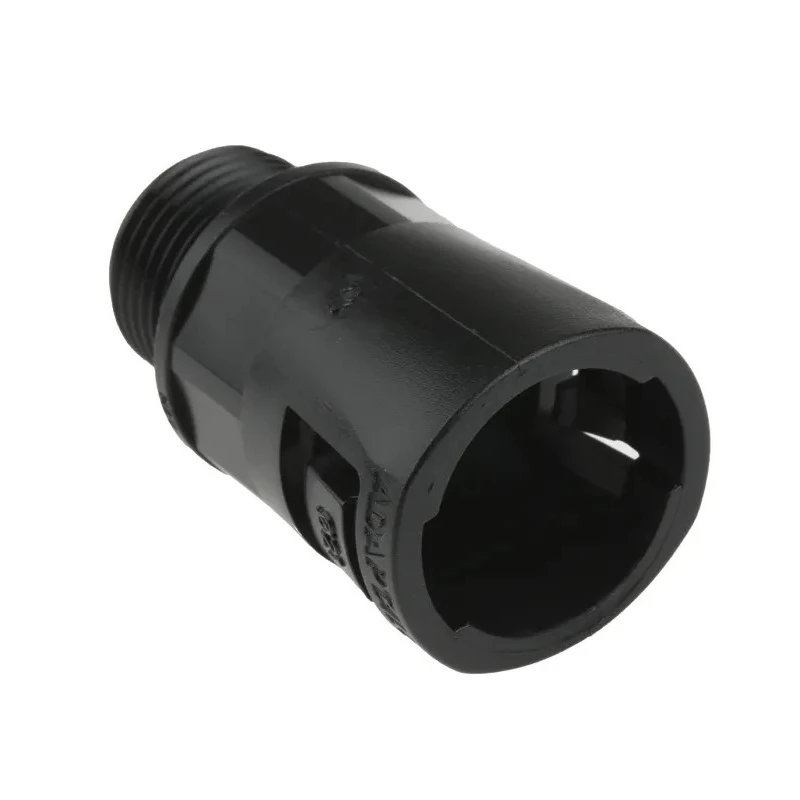 Adaptaflex Black Conduit Fitting, 21 mm Nominal Size, M20 Thread, Polyamide 66, IP66 Rated 7TCA296000R0585 AL21/M20/A/BL