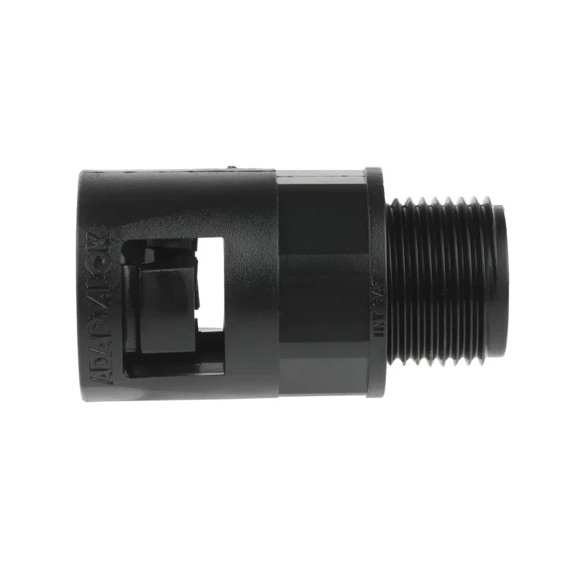Adaptaflex Black Conduit Fitting, 21 mm Nominal Size, M20 Thread, Polyamide 66, IP66 Rated 7TCA296000R0585 AL21/M20/A/BL