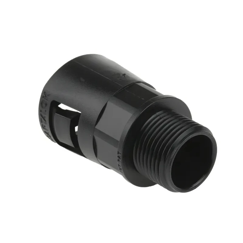 Adaptaflex Black Conduit Fitting, 21 mm Nominal Size, M20 Thread, Polyamide 66, IP66 Rated 7TCA296000R0585 AL21/M20/A/BL