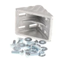 Bosch Rexroth Aluminium Angle Bracket Connecting Component for 80 mm Strut Profile, Groove Size 10 mm, M8 Thread 3842530360