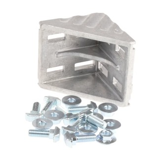 Bosch Rexroth Aluminium Angle Bracket Connecting Component for 80 mm Strut Profile, Groove Size 10 mm, M8 Thread 3842530360