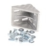 Bosch Rexroth Aluminium Angle Bracket Connecting Component for 80 mm Strut Profile, Groove Size 10 mm, M8 Thread 3842530360