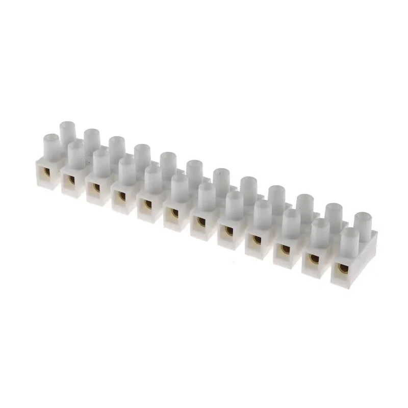 RS PRO Non-Fused Terminal Block, 12-Way, 12AWG Wire Size, 24A Current, 380V, Screw Termination 703-3818