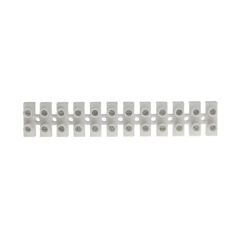 RS PRO Non-Fused Terminal Block, 12-Way, 12AWG Wire Size, 24A Current, 380V, Screw Termination 703-3818
