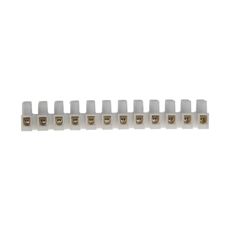 RS PRO Non-Fused Terminal Block, 12-Way, 12AWG Wire Size, 24A Current, 380V, Screw Termination 703-3818
